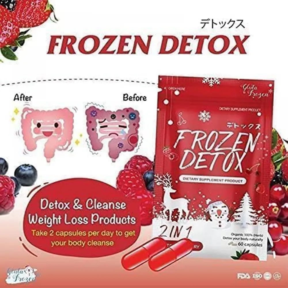 Frozen Detox 2-in-1 Fiber and Dietary Supplement - 60 Capsules by Frozen Collagen