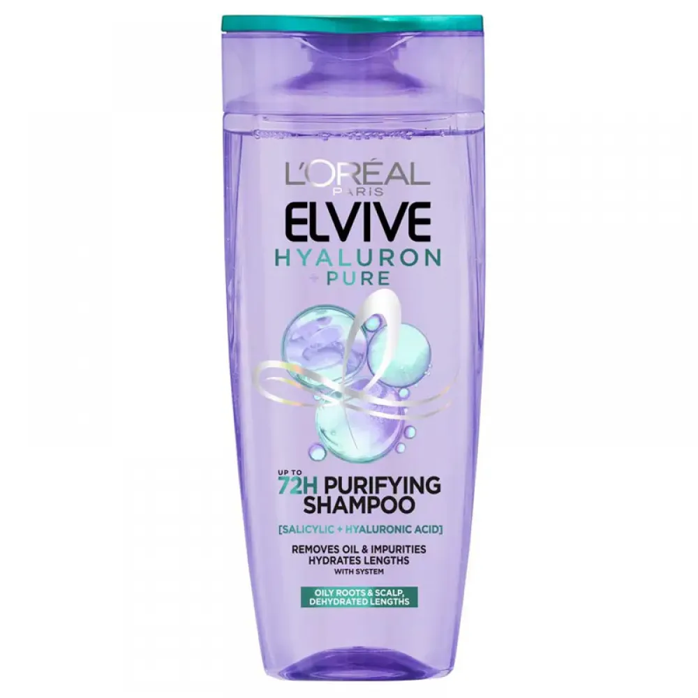L'Oreal Paris Elvive Hyaluron Pure Purifying Scalp Shampoo, 600 ml