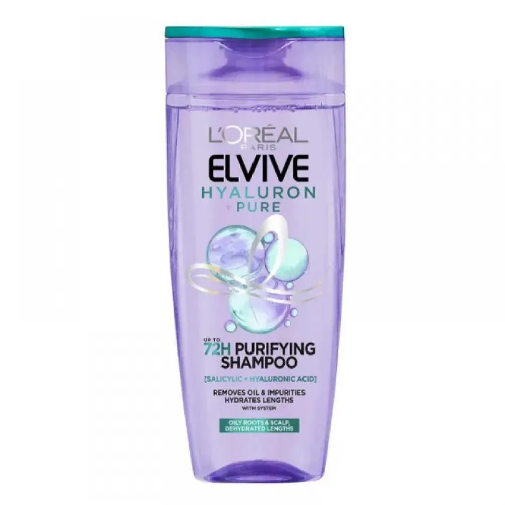 L'Oreal Paris Elvive Hyaluron Pure Purifying Scalp Shampoo, 600 ml