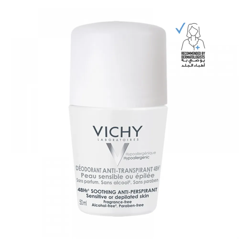 Vichy 48H Intensive Anti-Perspirant Roll-On for Sensitive Skin - 50ml
