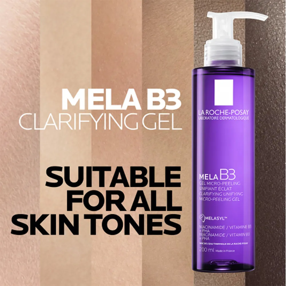 Mela B3 Cleansing Gel for Exfoliation & Skin Tone Correction by La Roche-Posay - 200ml