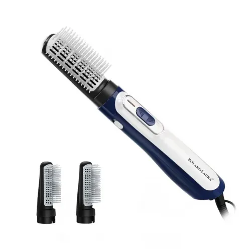 Boland Laura hair dryer, black and gray, two brushes