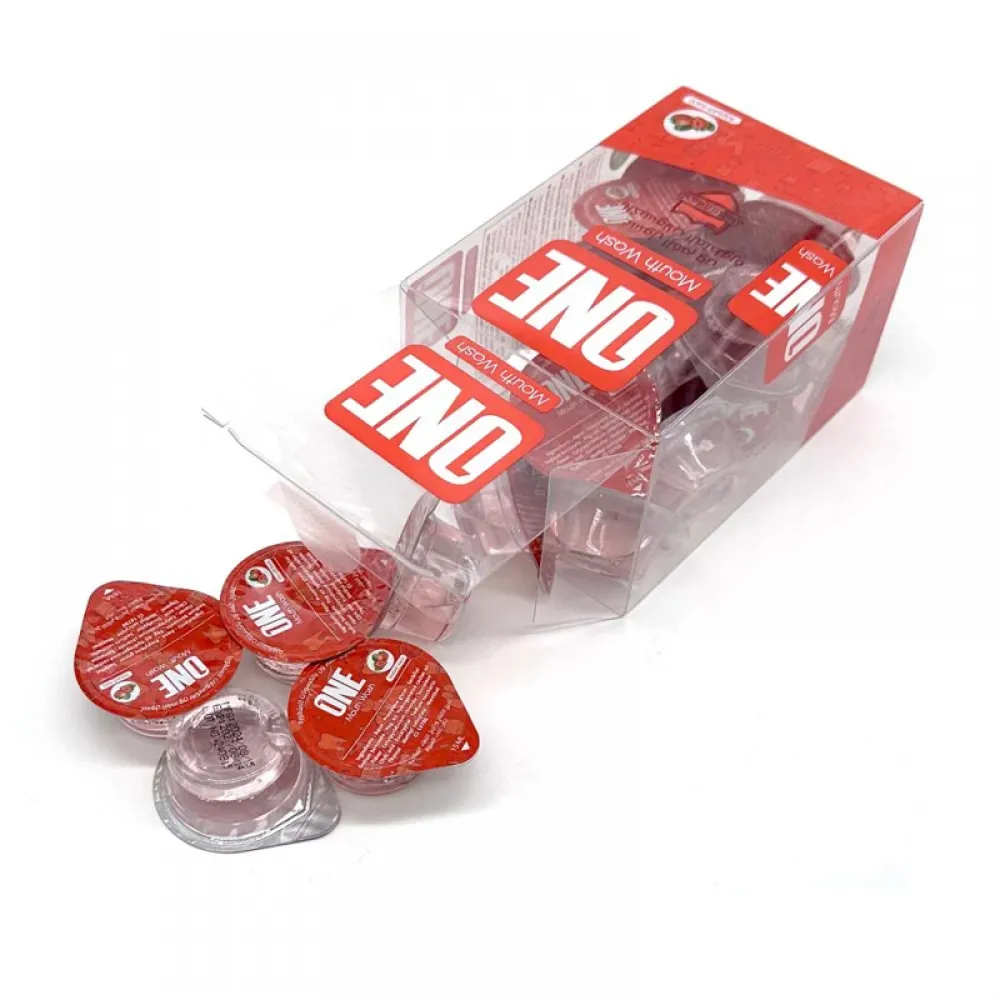 The One Advanced Mouthwash Capsules with Strawberry Flavor, 20 Capsules × 15ml