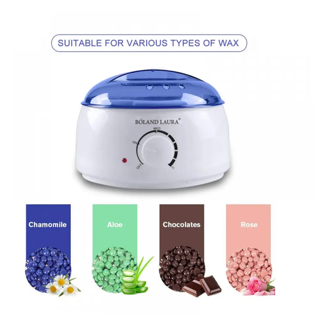 Boland Laura Hair Removal Set: Wax Heater + 300 grams of Wax + 20 Wooden Wax Sticks