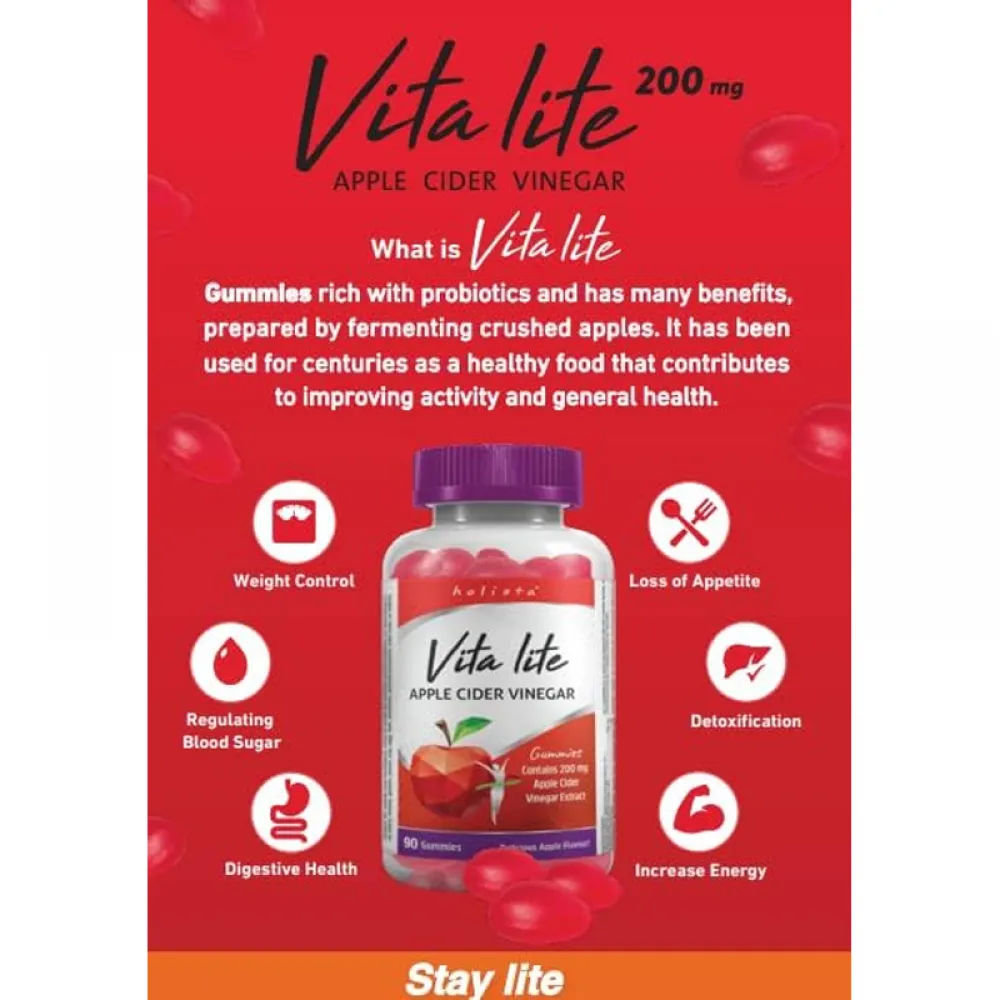 Holista Apple Cider Vinegar VitaLite Gummies - 90 Pieces
