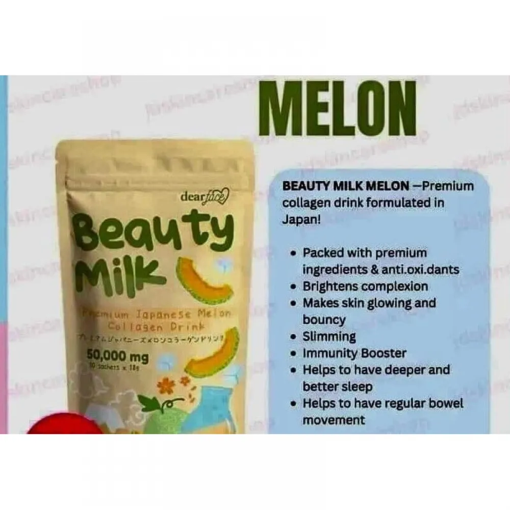 Milk Premium Japanese Collagen Drink with Melon Flavor