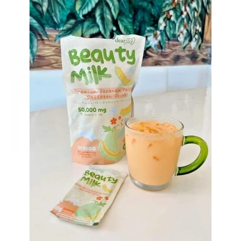 Milk Premium Japanese Collagen Drink with Melon Flavor