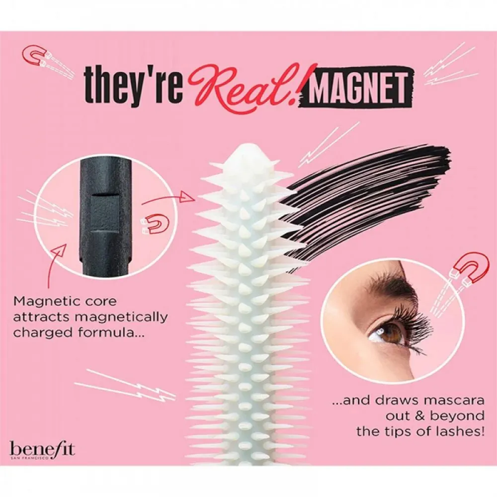 They’re Real! Magnet Mascara for Extreme Length by Benefit – Black – 9g