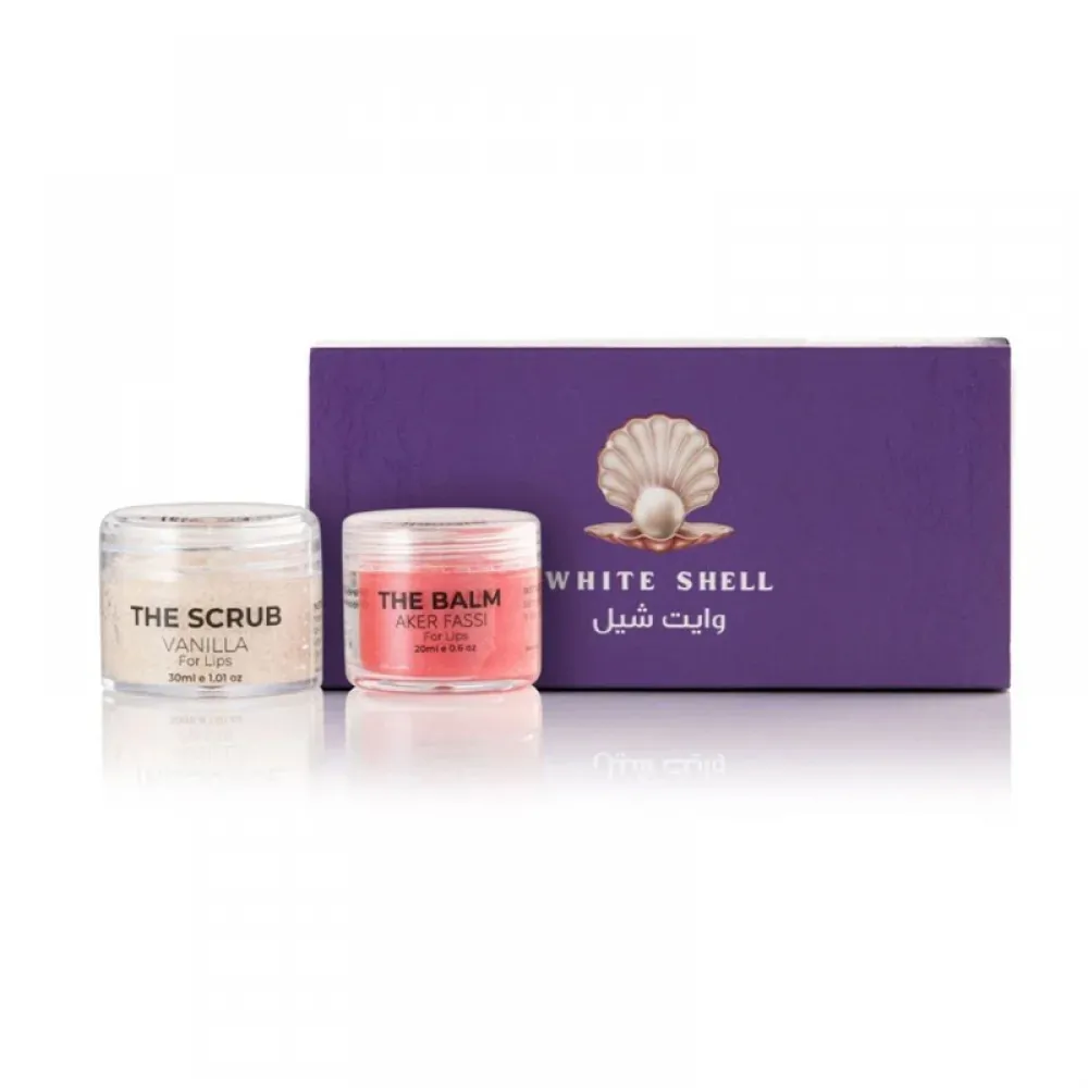 White Shell Vanilla Lip Balm & Scrub