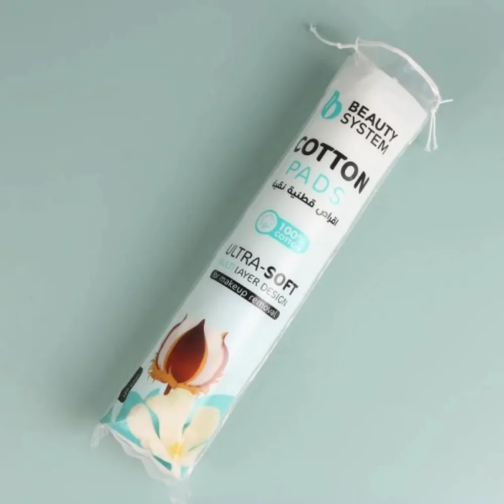 100% Pure Cotton Pads from Beauty System – 120 Pads × 3 Packs