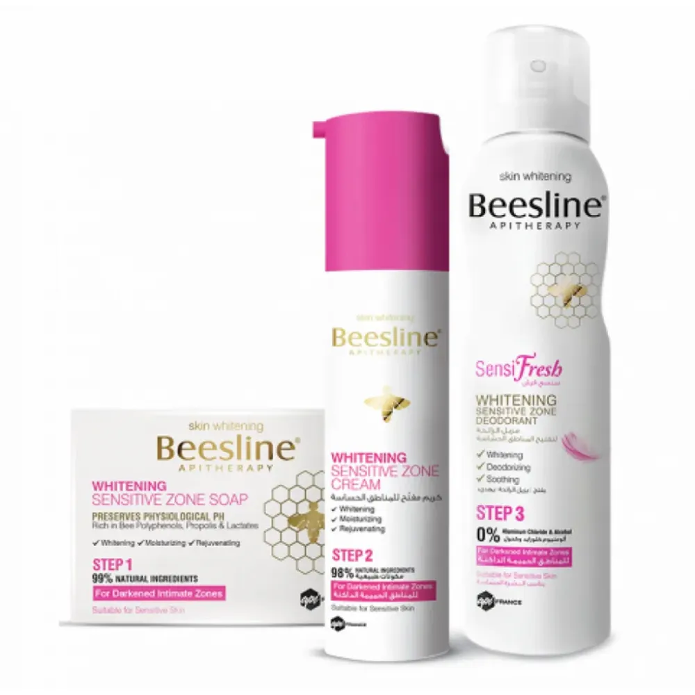 Beesline Whitening Intimate Zone Routine 3 Pieces, Multicolour