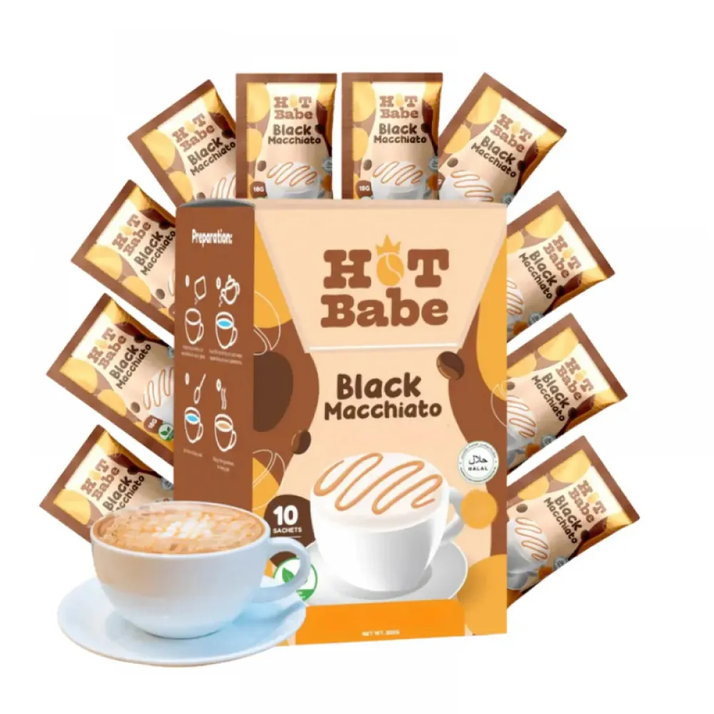 Hot Babe – Instant Black Macchiato Coffee Supplement