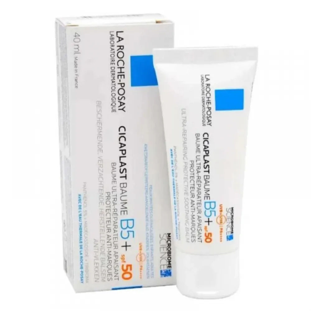 لاروش بوزيه بوم +B5 مرهم مرطب وملطف بعامل حماية 50 من الشمس , 40 مل