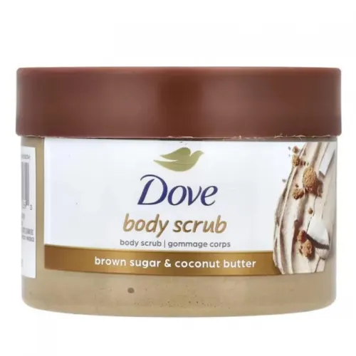 Dove Exfoliating Body Scrub with Brown Sugar & Coconut Butter – 298g