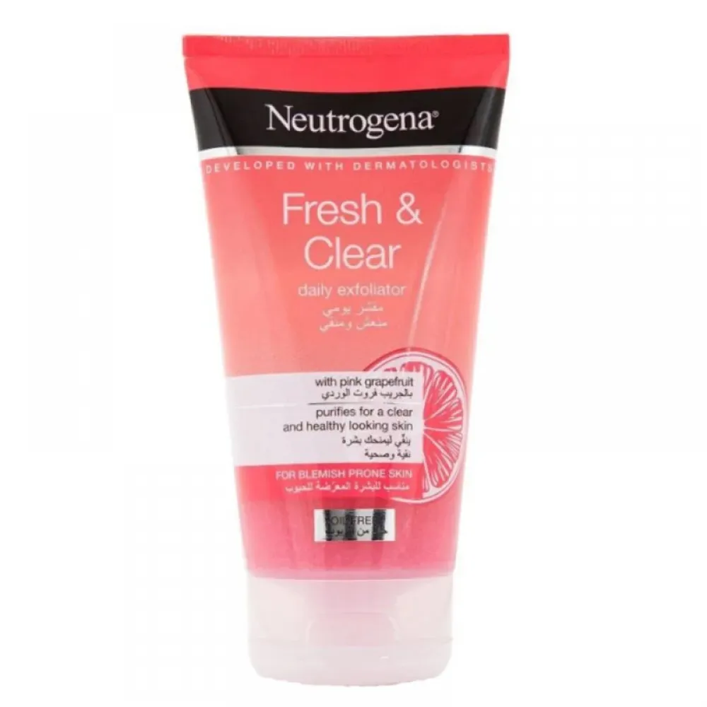 Neutrogena Refreshingly Clear Daily Exfoliator, Grapefruit - 150ml