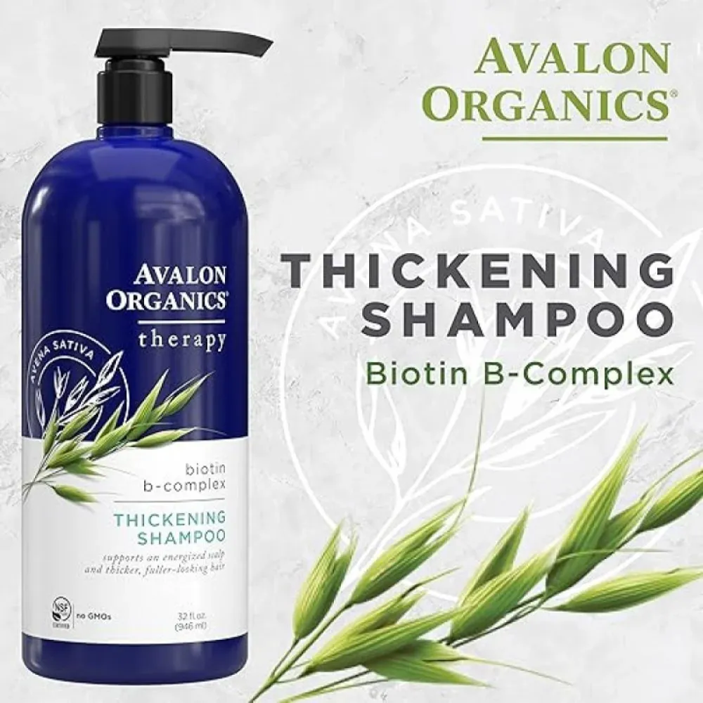 Avalon Organics Biotin B-Complex Thickening Therapy Shampoo - 946 ml