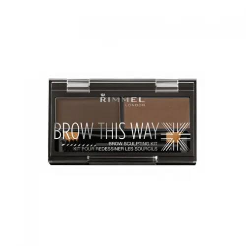 Rimmel London Brow This Way Eyebrow Powder Kit - Dark Brown