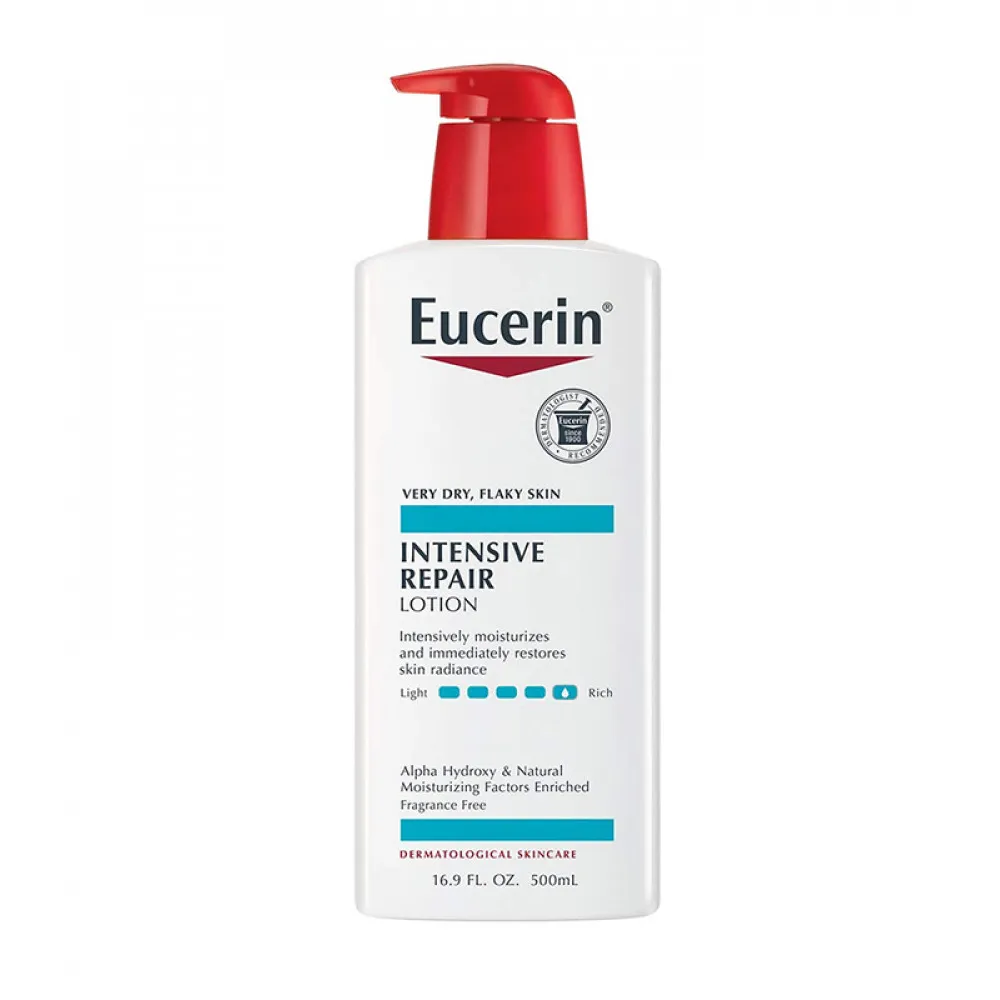 EUcerin Intensive Repair Lotion - Rich Lotion For Very Dry, Flaky Skin - 16.9 Fl Oz (Pack Of 1) Pump Bottle