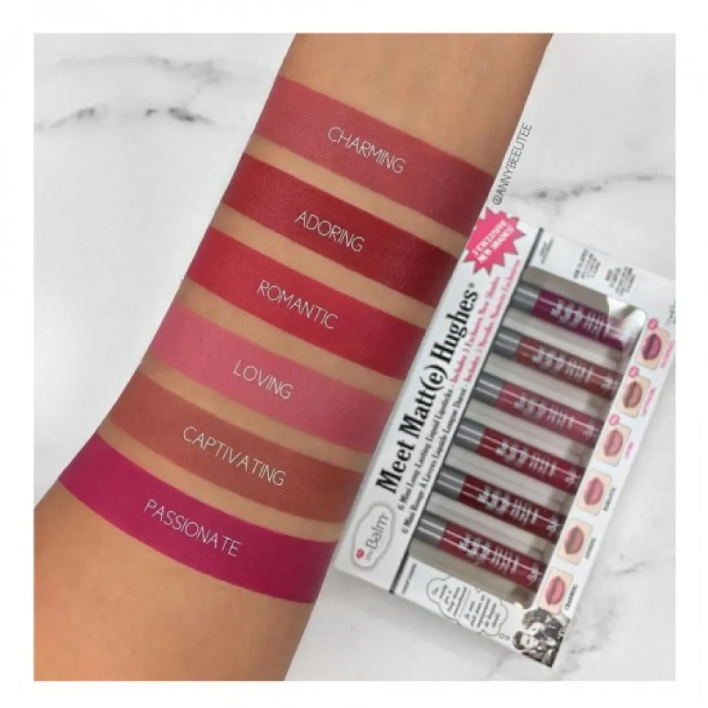 theBalm Meet Matte Hughes Set of 6 Mini Lipsticks Limited Edition - Vol3