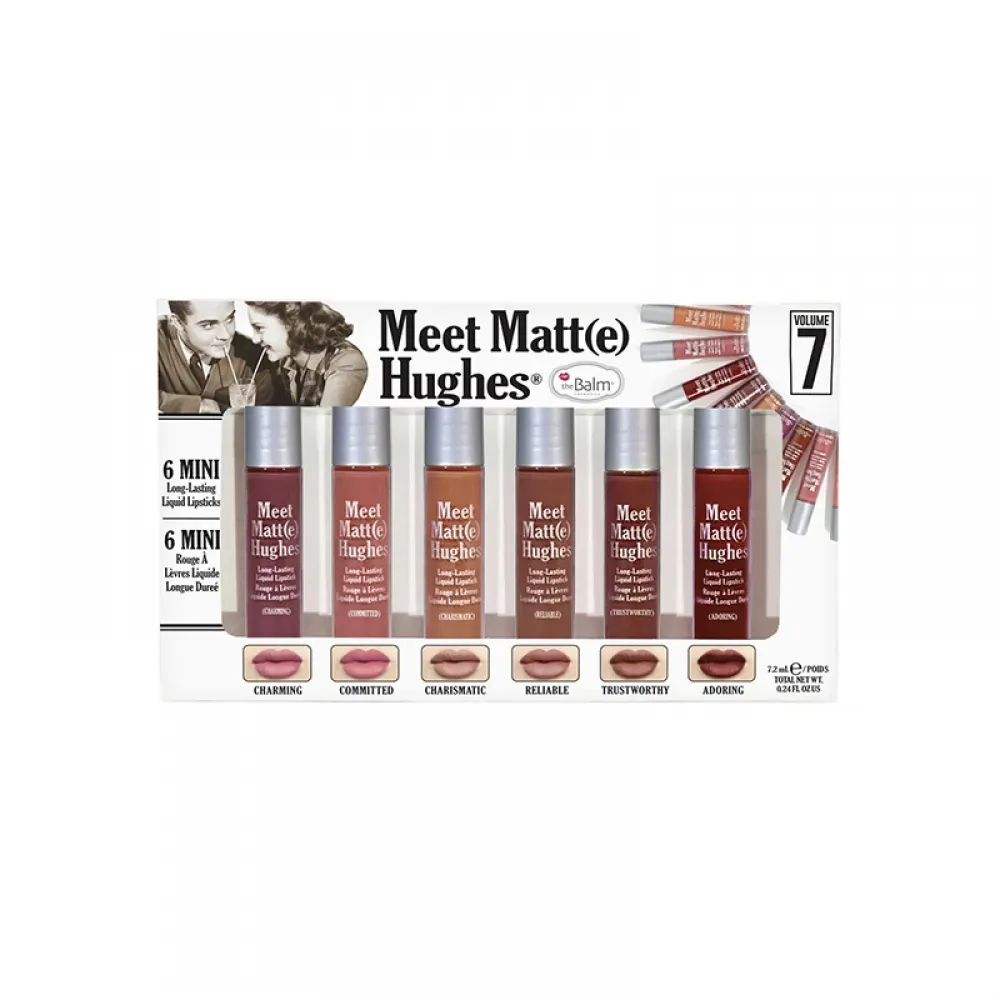 theBalm Meet Matte Hughes Set of 6 Mini Lipsticks - Vol7