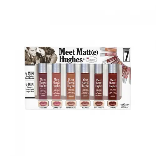 theBalm Meet Matte Hughes Set of 6 Mini Lipsticks - Vol7