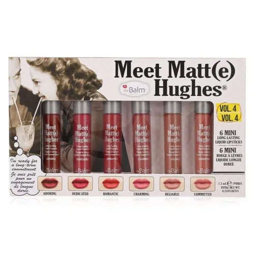 theBalm Meet Matte Hughes Set of 6 Mini Lipsticks - Vol.4