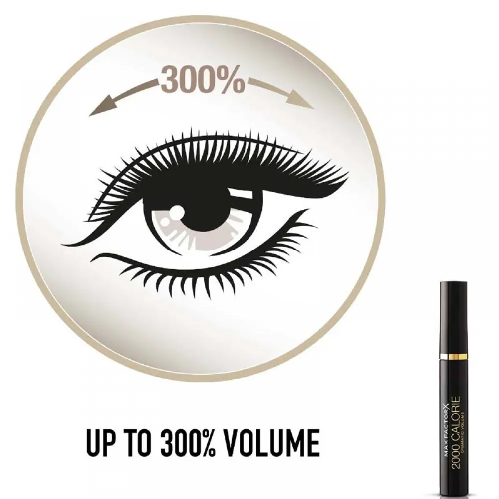 Max Factor, 2000 Calorie Dramatic Volume Black - 1 Pc