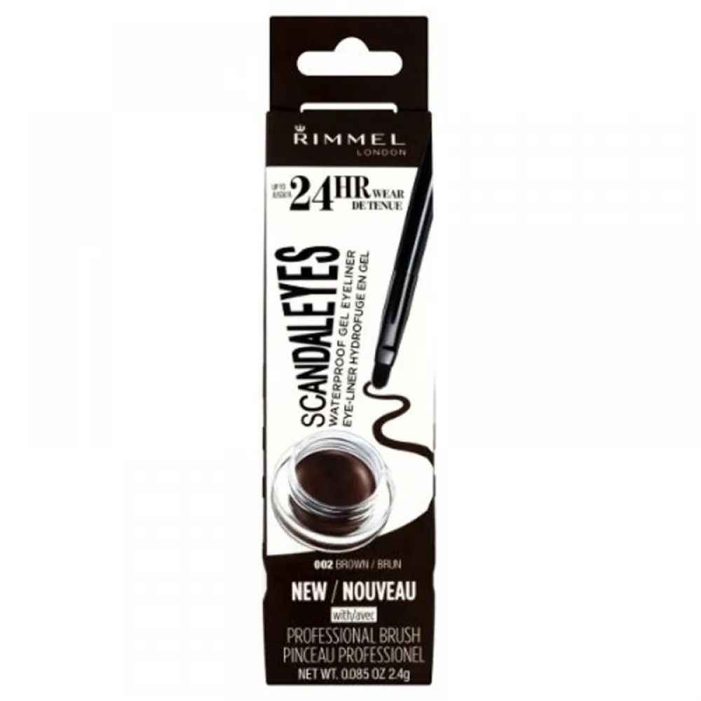 Rimmel London Scandaleyes Waterproof Gel Eyeliner - Dark Brown