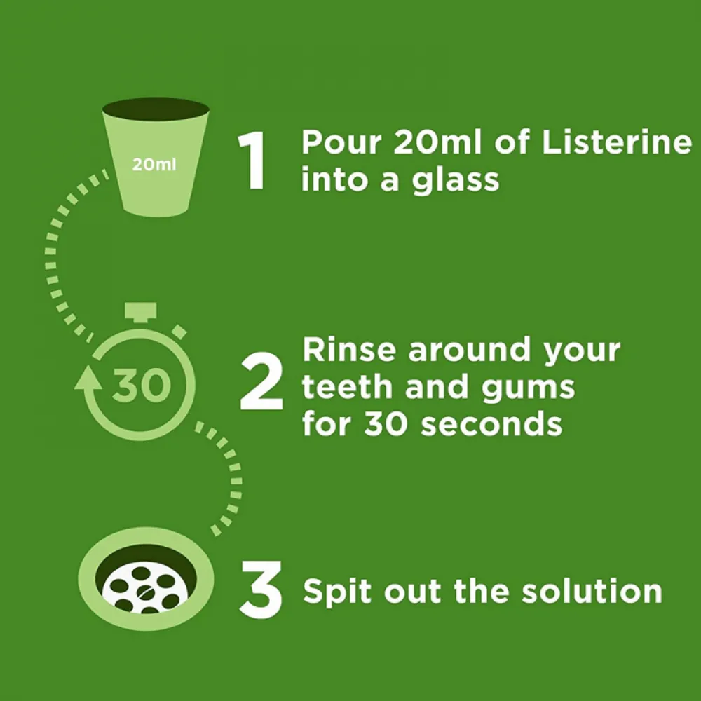 غسول الفم جرين تي من ليسترين - 250مل