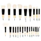 Coastal Scents Elite Bamboo Collection Brush Set