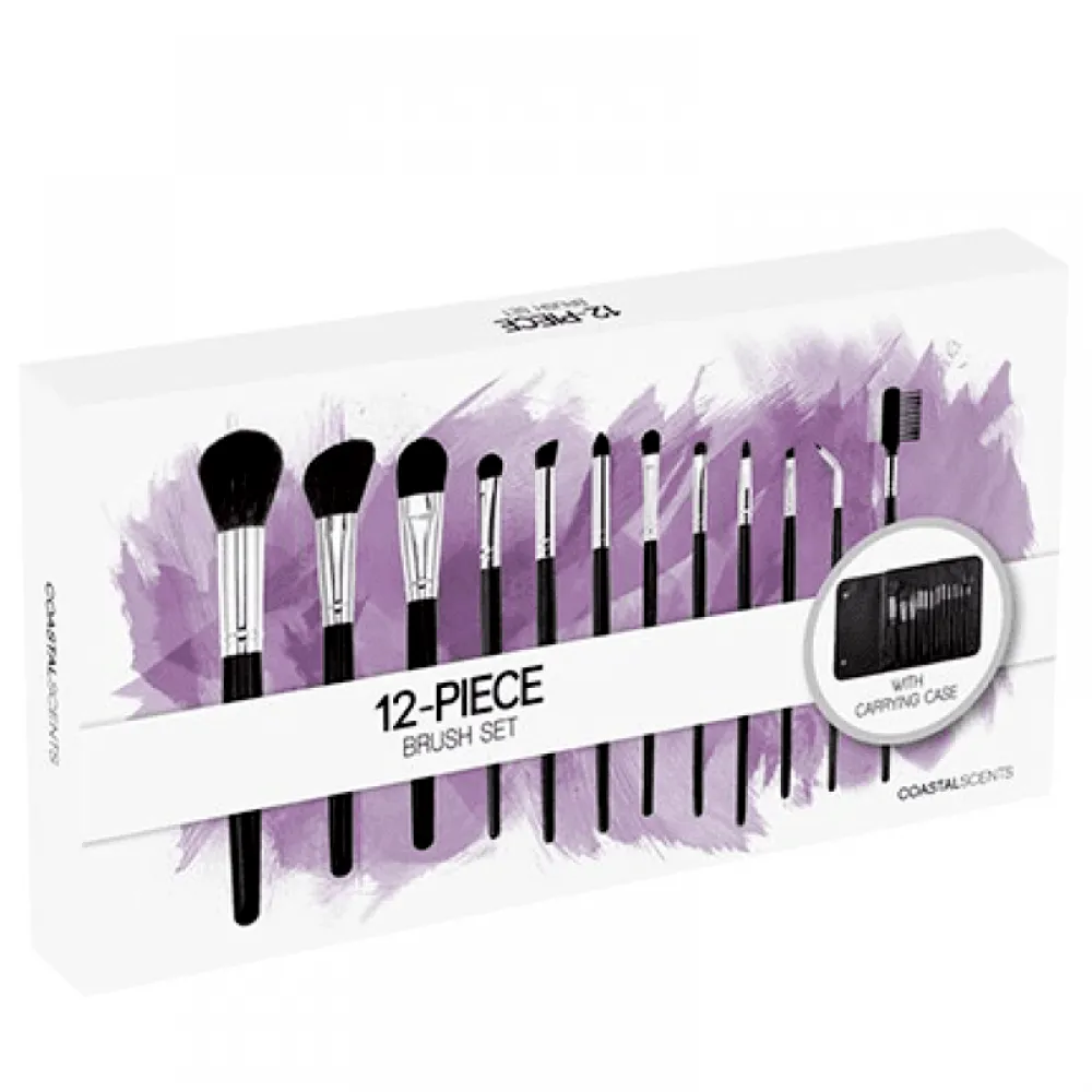 Coastal Sense Makeup Brush Set - 12 Pieces