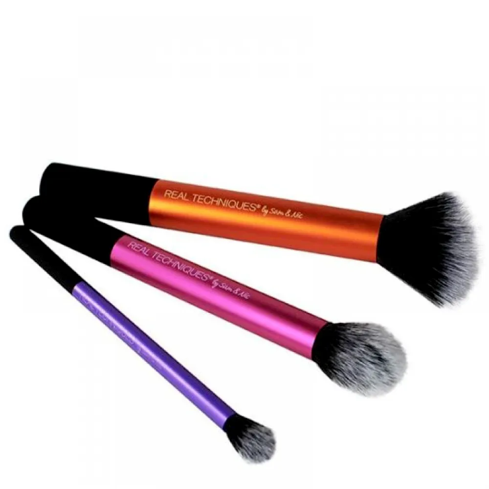 Real Techniques Multitasking Kabuki Makeup Brush Set 4 Pieces