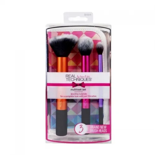 Real Techniques Multitasking Kabuki Makeup Brush Set 4 Pieces