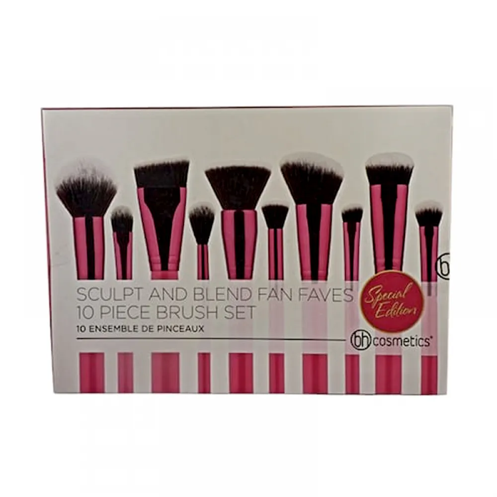 BH Cosmetics Sculpt and Blend Fan Faves Brush Set - 10 Piece