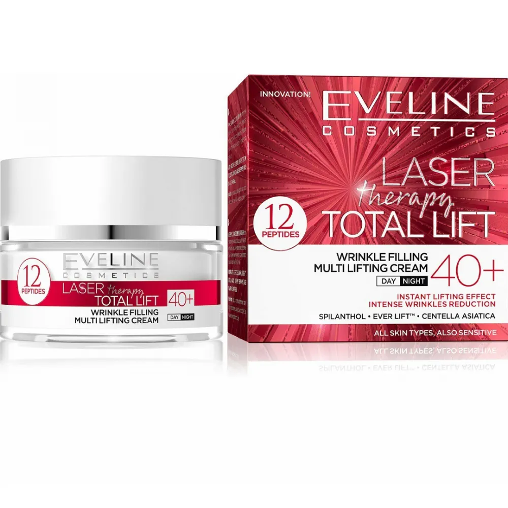 Eveline Laser Therapy Wrinkle Filling Lifting Day & Night Face Cream 40+ 50ml