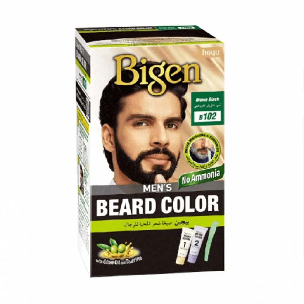 Bigen Men's Beard Color - Brown Black B102
