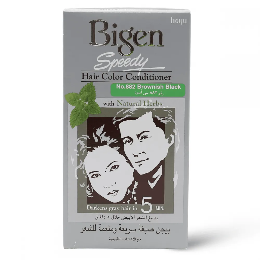 Bigen Speedy Hair Color Conditioner 882 Black Brown, 80 gm