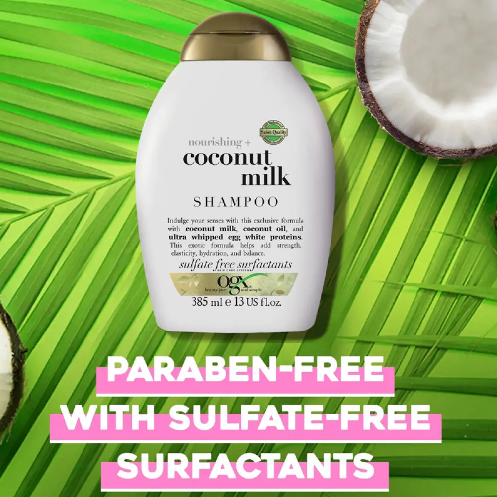 شامبو مغذي مع حليب جوز الهند من او جي اكس - 385مل