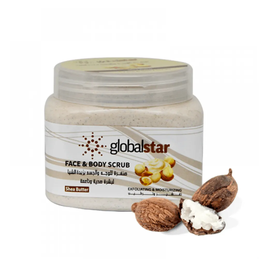 Globalstar Shea Butter Face and Body Scrub - 500ml