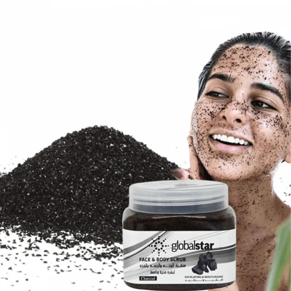 Globalstar Charcoal Face and Body Scrub - 500ml
