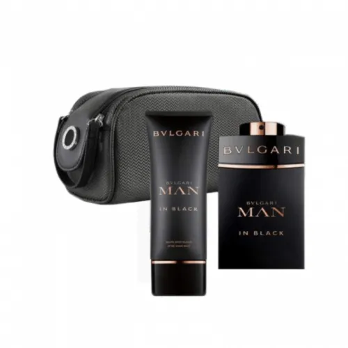 Bvlgari Man in Black Gift Set For Men - Eau de Parfum - 3 Pieces