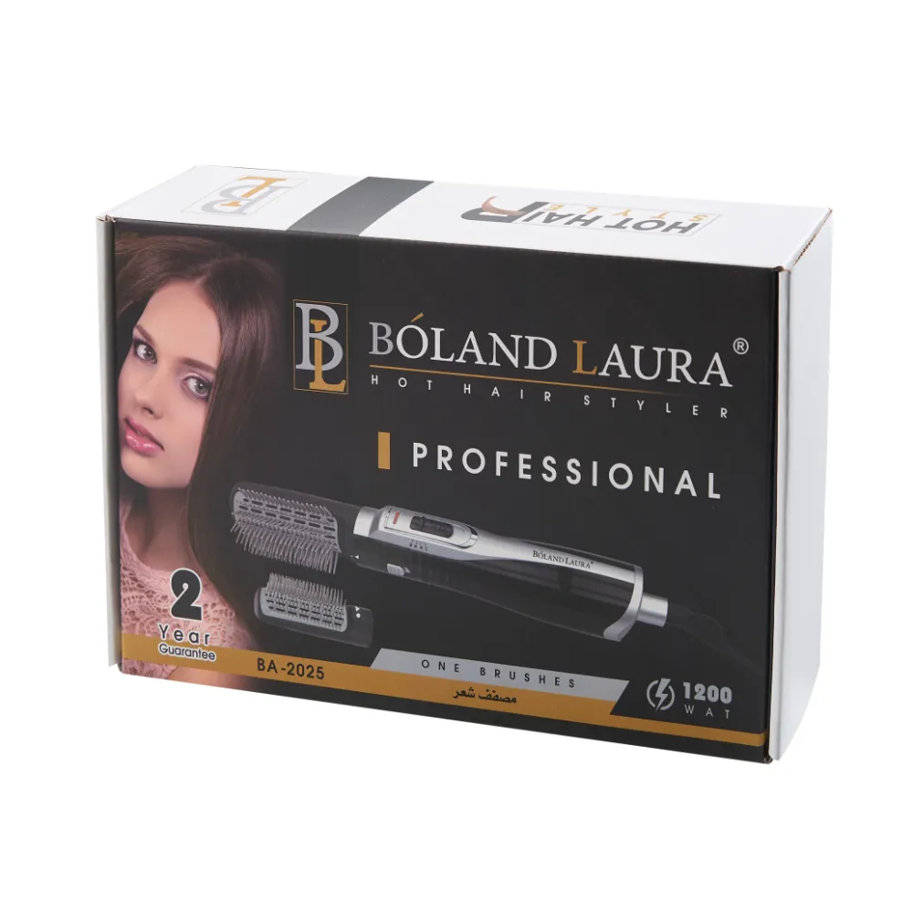 Hair dryer Boland Laura black and white one brush