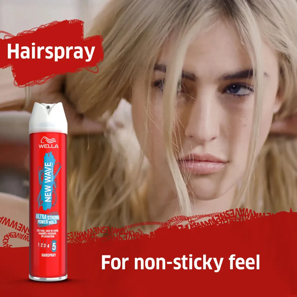 New Wave Ultra Strong Power Hold Hairspray 250ml
