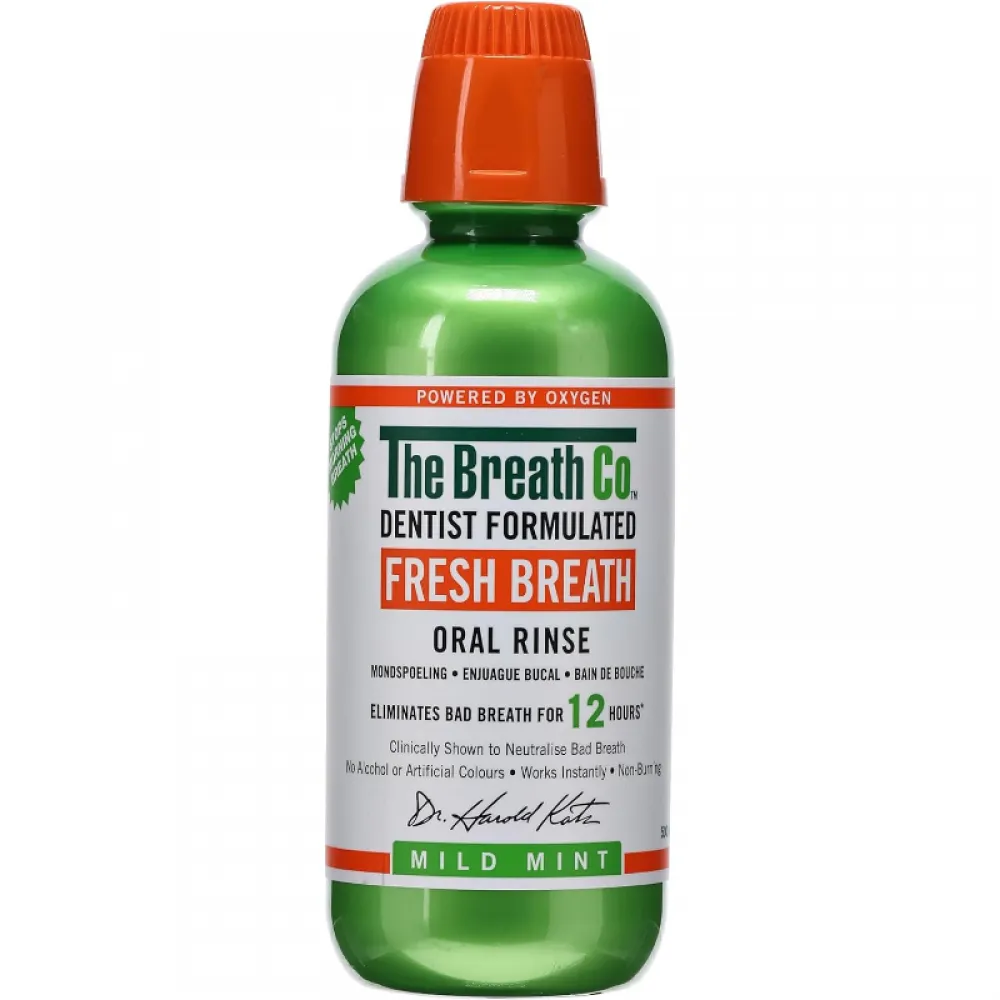 TheraBreath Fresh Breath Oral Rinse, Mild Mint, 16oz Bottle