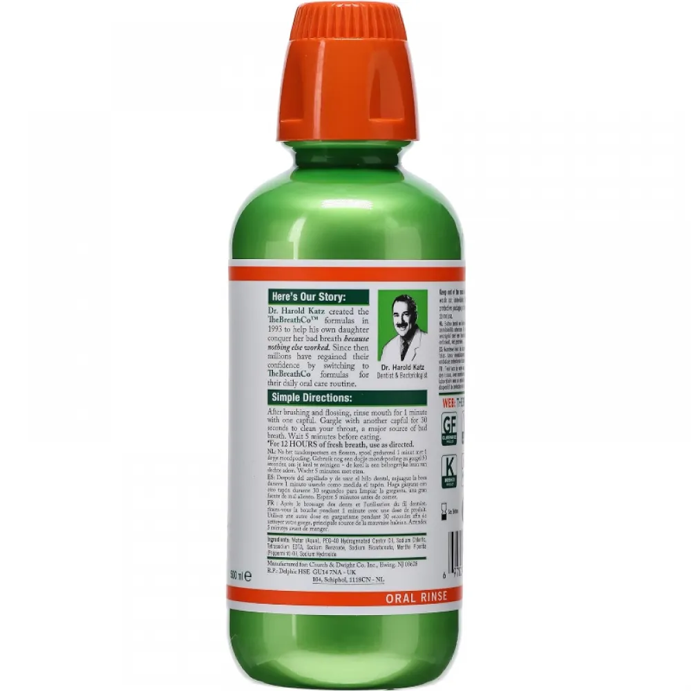 TheraBreath Fresh Breath Oral Rinse, Mild Mint, 16oz Bottle