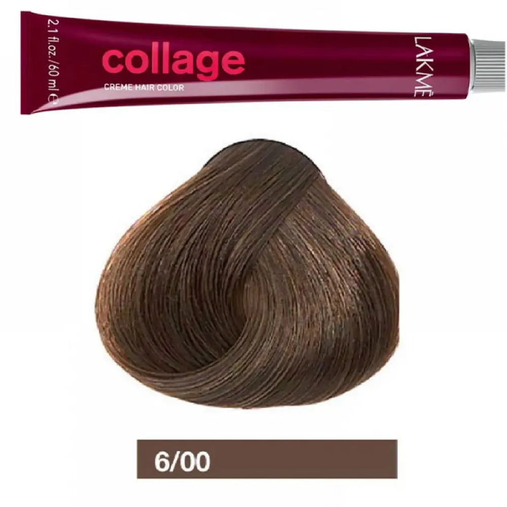 Lakme Collage Permanent Hair Dye for Unisex 6/00 Dark Blonde