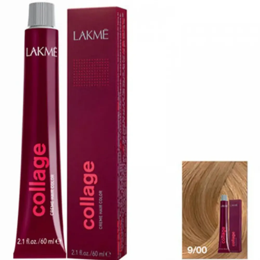 Lakme Collage Permanent Hair Dye for Unisex 9/00 Very Light Blonde