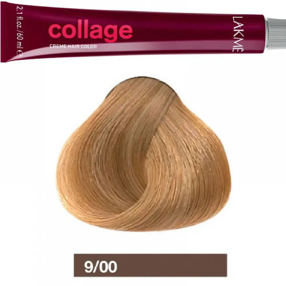 Lakme Collage Permanent Hair Dye for Unisex 9/00 Very Light Blonde
