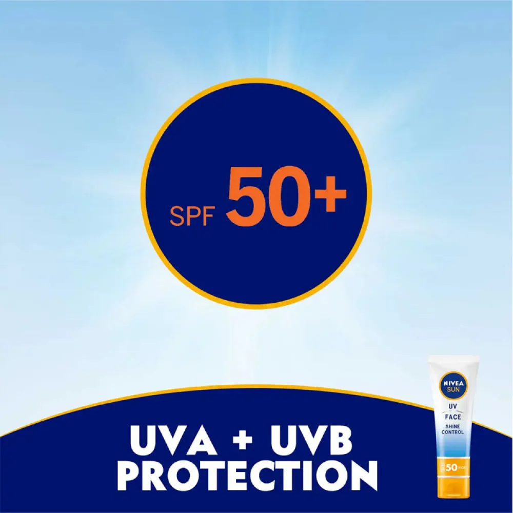 Nivea Face Shine Control Cream, Spf 50, 50Ml