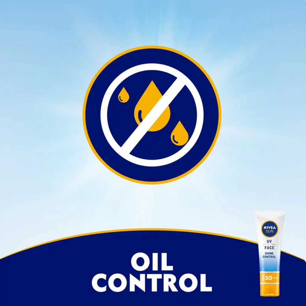Nivea Face Shine Control Cream, Spf 50, 50Ml